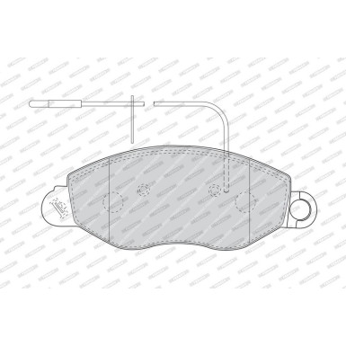 Ferodo | Bremsbelagsatz, Scheibenbremse | FVR1616