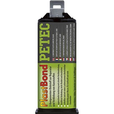 Petec | Klebstoff, Kunststoffreparatur | PLASTBOND, Kunststoffreparatur schwarz | 98350