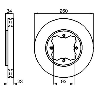 0 986 478 568 Bremsscheibe 0 986 478 568 Bremsscheibe