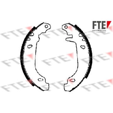 FTE | Bremsbackensatz | 9100017