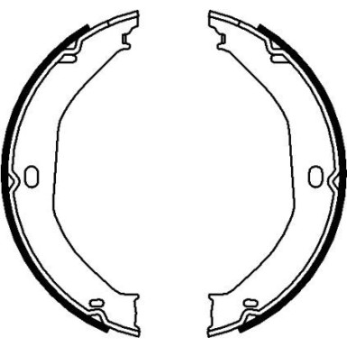 91071700 Bremsbackensatz, Feststellbremse