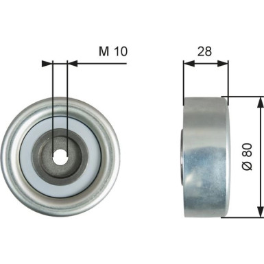 T36778 Umlenk-/Führungsrolle, Keilrippenriemen DriveAlign™