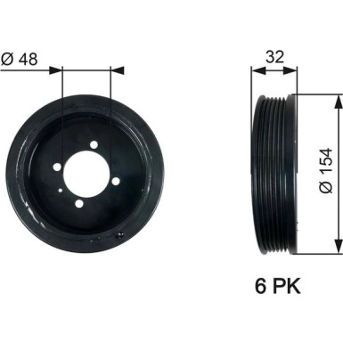TVD1130 Riemenscheibe, Kurbelwelle DriveAlign™ TVD1130 Riemenscheibe, Kurbelwelle DriveAlign™