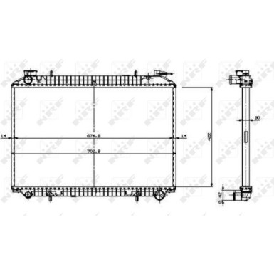 NRF | Kühler, Motorkühlung | 509534