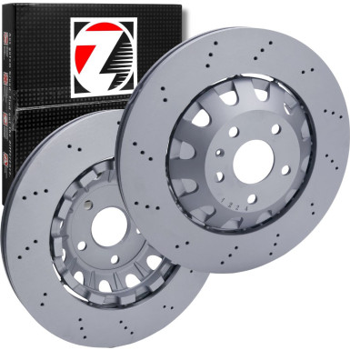 100.3368.70 Zimmermann Bremsscheibe Ø370 Formula Z gelocht 100.3368.70 Zimmermann Bremsscheibe Ø370 Formula Z gelocht