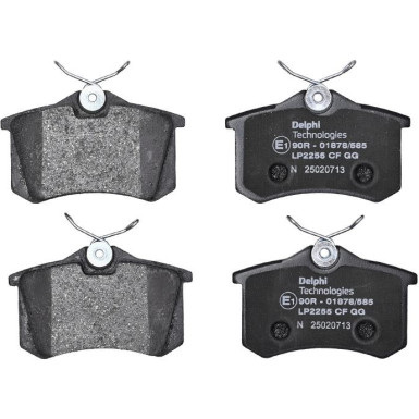 Delphi | Bremsbelagsatz, Scheibenbremse | LP2255 Delphi | Bremsbelagsatz, Scheibenbremse | LP2255