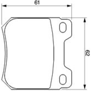 0 986 424 754 Bremsbelagsatz, Scheibenbremse