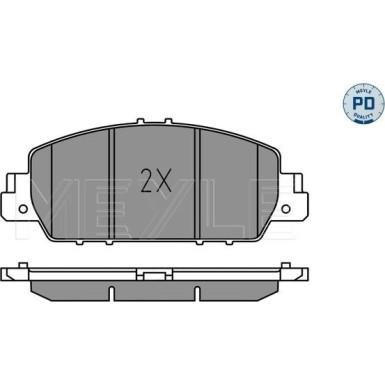 Meyle Bremsbelagsatz, Scheibenbremse MEYLE-PD: Advanced performance and design 025 257 9216/PD