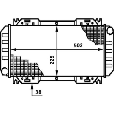 Mahle | Kühler, Motorkühlung | CR 619 000S