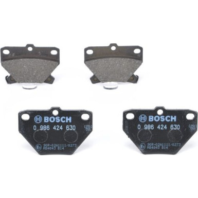 BOSCH | Bremsbelagsatz, Scheibenbremse | 0 986 424 630