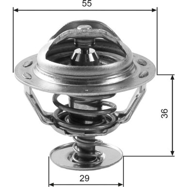 TH12283G1 Thermostat, Kühlmittel