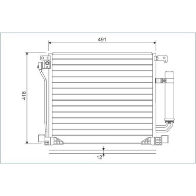 822587 Kondensator, Klimaanlage