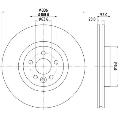 Hella | Bremsscheibe | 8DD 355 119-131