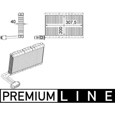Mahle | Verdampfer, Klimaanlage | AE 109 000P