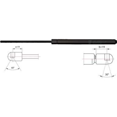 2110476 Gasfeder, Heckscheibe