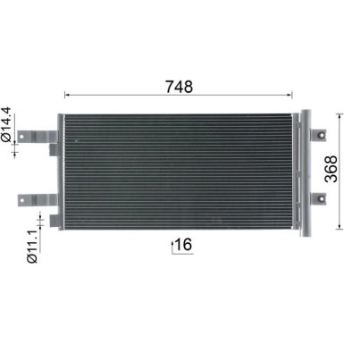 Mahle | Kondensator, Klimaanlage | AC 1031 000S