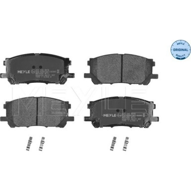 Meyle | Bremsbelagsatz, Scheibenbremse | 025 239 8916
