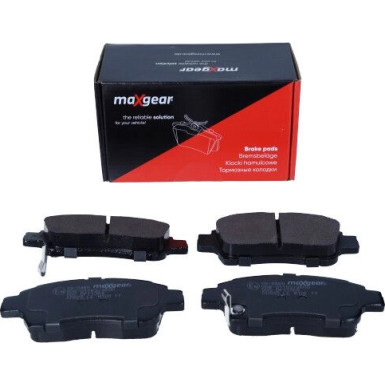 Maxgear | Bremsbelagsatz, Scheibenbremse | 19-0489
