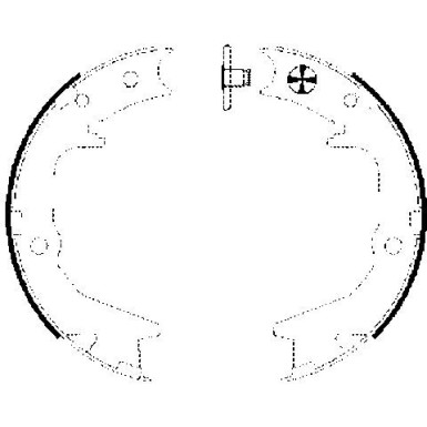91063000 Bremsbackensatz, Feststellbremse