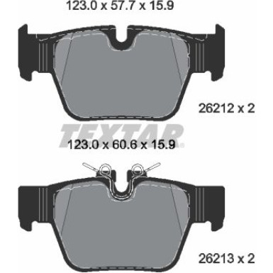 Textar Bremsbelagsatz, Scheibenbremse Q+ 2621201