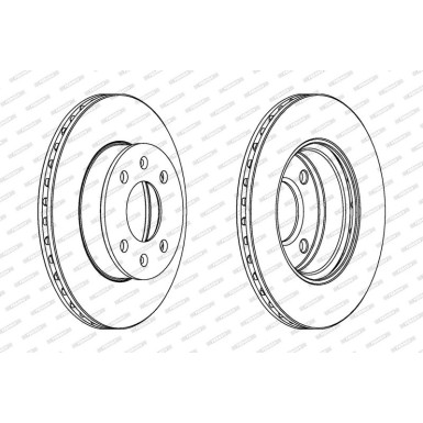 Ferodo Bremsscheibe PREMIER Coat+ disc DDF1268C