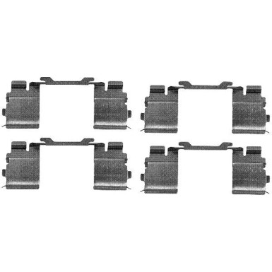 Hella | Zubehörsatz, Scheibenbremsbelag | 8DZ 355 205-121