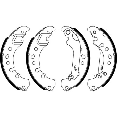 0 986 487 961 Bremsbackensatz