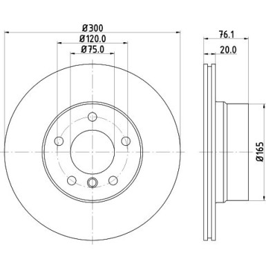 Hella | Bremsscheibe | 8DD 355 120-901