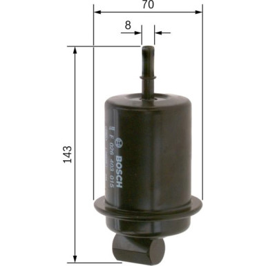 BOSCH | Kraftstofffilter | F 026 403 015