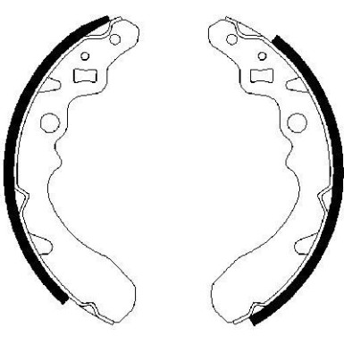 0 986 487 504 Bremsbackensatz 0 986 487 504 Bremsbackensatz