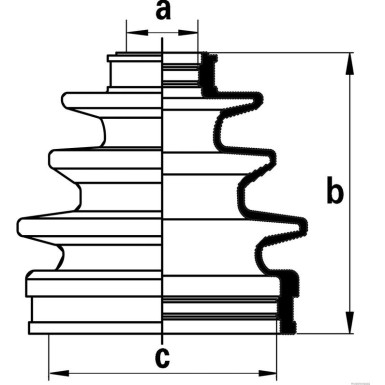 J2862000 Faltenbalgsatz, Antriebswelle
