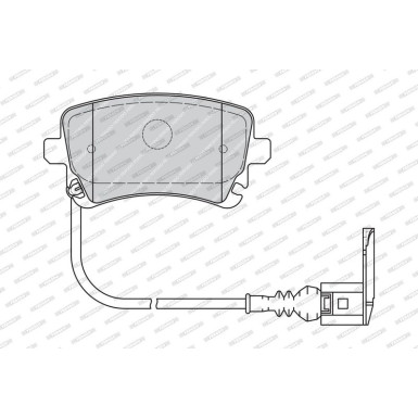 Ferodo | Bremsbelagsatz, Scheibenbremse | FVR1644