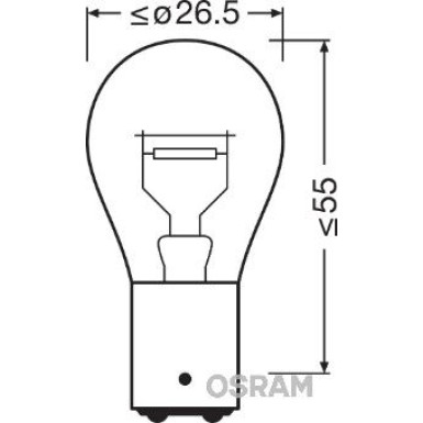 Osram Glühlampe, Brems-/Schlusslicht DIADEM 7538LDR-01B