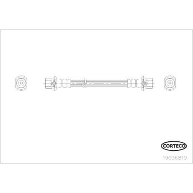 Corteco | Bremsschlauch | 19036819