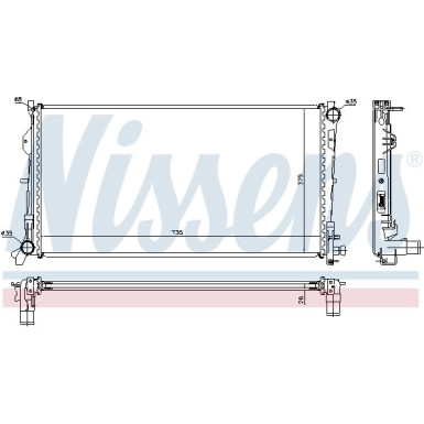 61018A Kühler, Motorkühlung ** FIRST FIT **