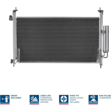 Nissens | Kondensator, Klimaanlage | 94875