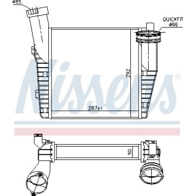 96688 Ladeluftkühler ** FIRST FIT **