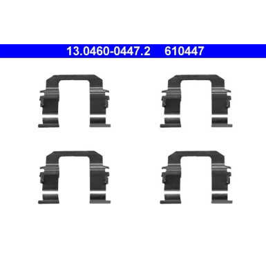 ATE | Zubehörsatz, Scheibenbremsbelag | 13.0460-0447.2