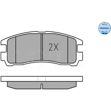 025 217 0615/W Bremsbelagsatz, Scheibenbremse MEYLE-ORIGINAL: True to OE.