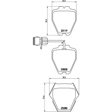 Brembo Bremsbelagsatz, Scheibenbremse PRIME LINE P 85 054