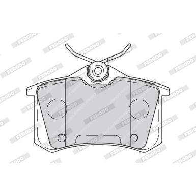 Ferodo | Bremsbelagsatz, Scheibenbremse | FDB4260