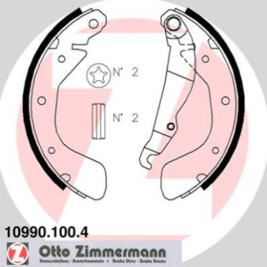 Zimmermann Bremsbackensatz 10990.100.4
