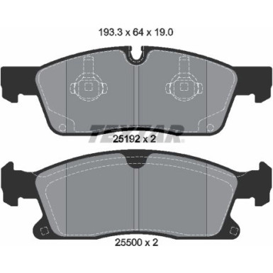 2519201 Bremsbelagsatz, Scheibenbremse Q+