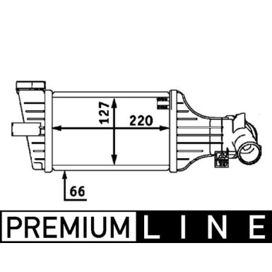Mahle | Ladeluftkühler | CI 71 000P