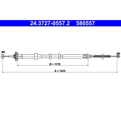 24.3727-0557.2 Seilzug, Feststellbremse