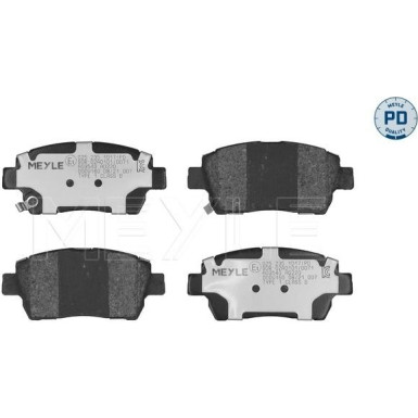 Meyle Bremsbelagsatz, Scheibenbremse MEYLE-PD: Advanced performance and design 025 235 1017/PD