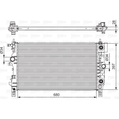 Valeo | Kühler, Motorkühlung | 701541