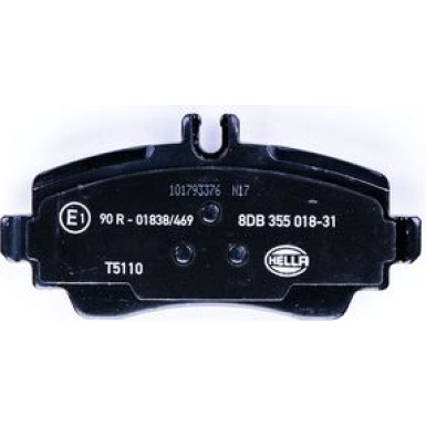 Hella | Bremsbelagsatz, Scheibenbremse | 8DB 355 018-311