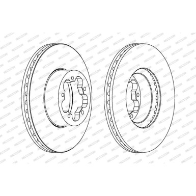 Ferodo Bremsscheibe PREMIER Coat+ disc DDF1555C