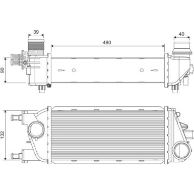 Valeo | Ladeluftkühler | 818388